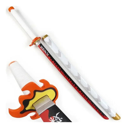 Katana Kyojuro Rengoku Anime Demon Slayer Tamaño Real 104cm