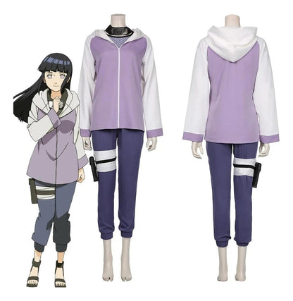 Cosplay Hinata Hyuga Anime Naruto Traje