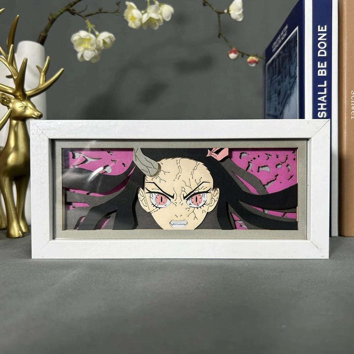 Lámpara Led Nezuko Kamado Anime Demon Slayer Escritorio Usb
