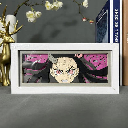 Lámpara Led Nezuko Kamado Anime Demon Slayer Escritorio Usb