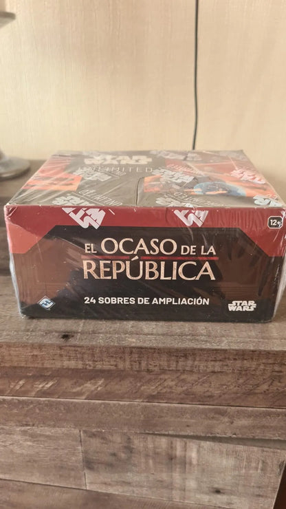 Cartas Star Wars Caja De Sobres El Ocaso De La Republica