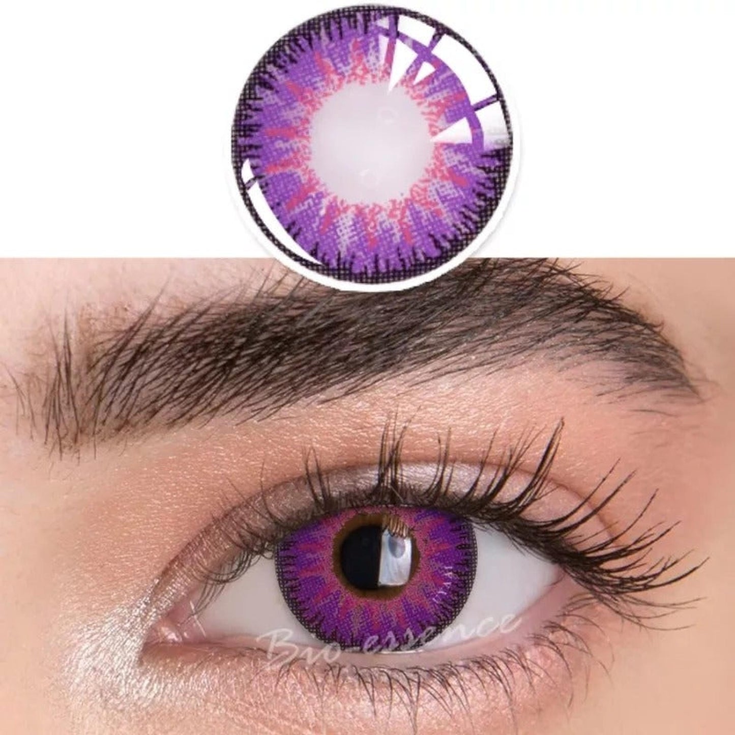 Lentes De Contacto Shinobu Cosplay Kimetsu No Yaiba Violeta