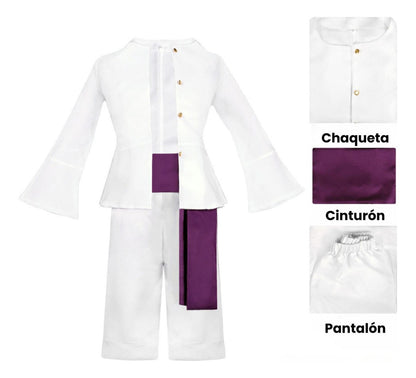 Cosplay Luffy Gear 5 Nika Anime One Piece Traje 3 Piezas Disfraz