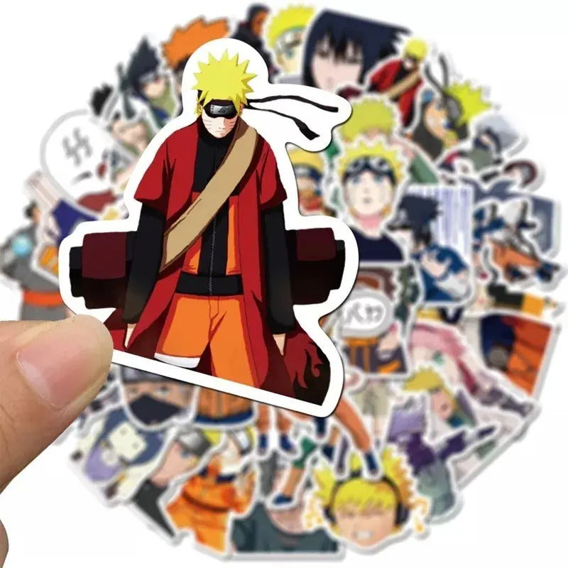 Set 50 Stickers Naruto Shippuden Anime Decorativo