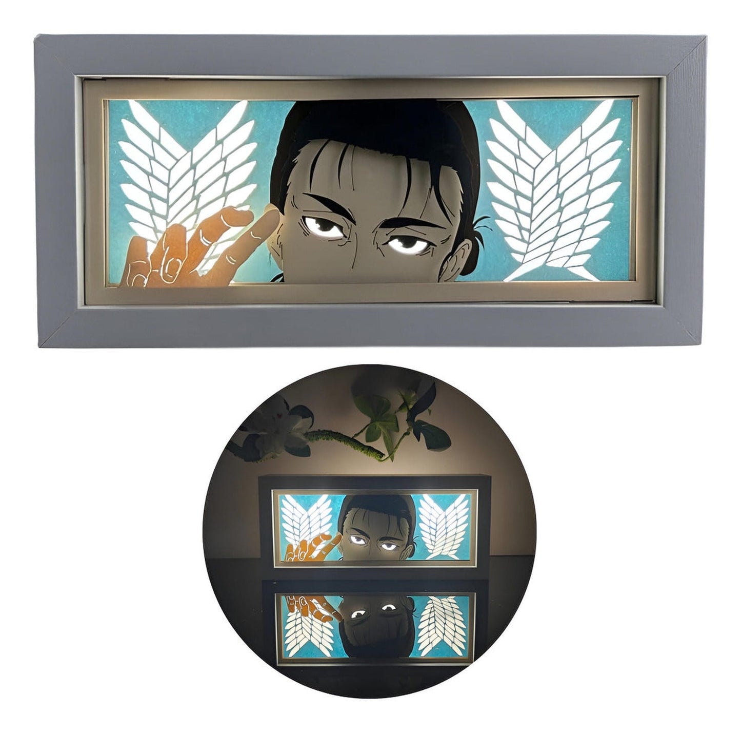 Lámpara Led Eren Yeager Anime Shingeki No Kyojin A Pilas/usb