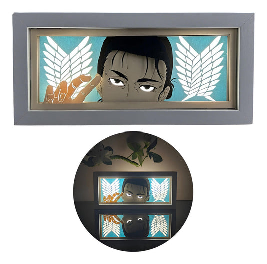 Lámpara Led Eren Yeager Anime Shingeki No Kyojin A Pilas/usb